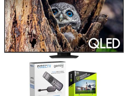 Samsung Q80D 50  QLED 4K Smart TV (2024) Bundle with Redeemable DIRECTV Gemini Air Supply